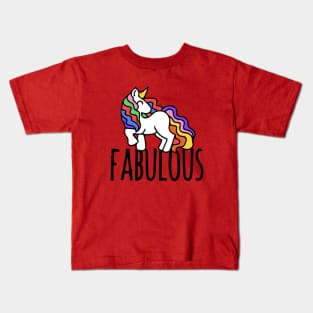 Fabulous Unicorn Kids T-Shirt